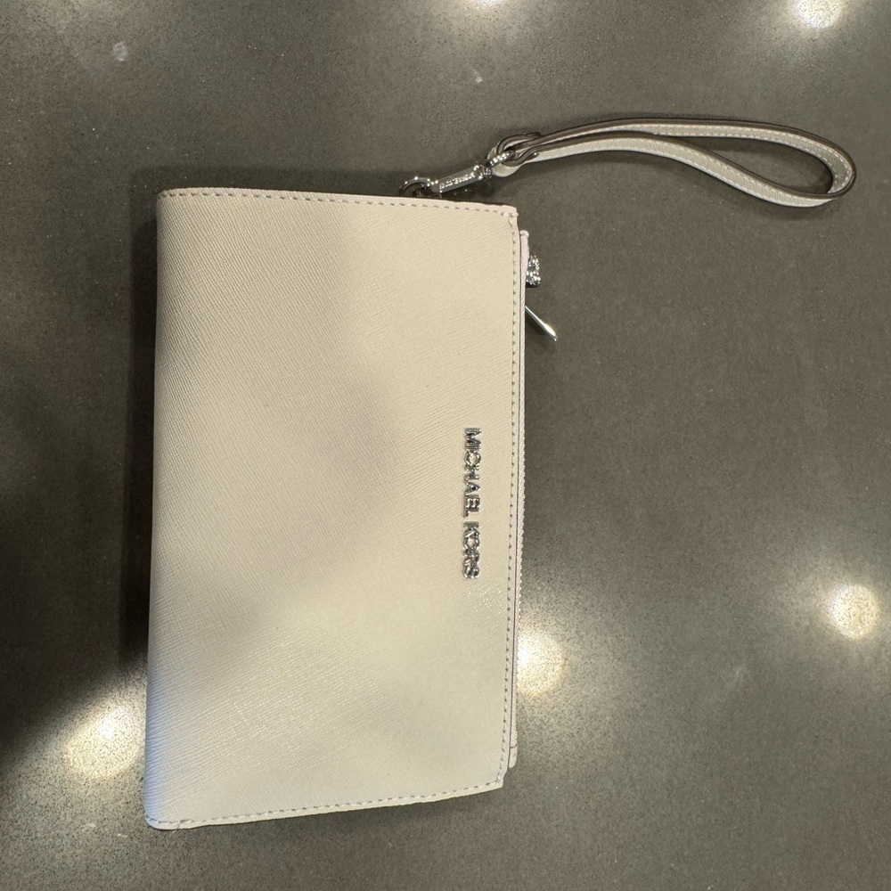 Michael Kors White Wristlet